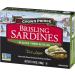 Crown Prince Two Layer Brisling Sardines in Extra Virgin Olive Oil 3.75-Ounce Cans (Pack of 12) Extra Virgin Olive Oil Two Layer - Buy Online on GoSupps.com