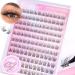 Zegaine Self Adhesive Lash Clusters - Natural Look DIY Eyelash Extensions | Reusable No Glue Needed | 132Pcs Clear Band Short CC Curl 10-12MM - Buy Online on GoSupps.com