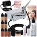 Belloccio Professional Beauty Airbrush Cosmetic Makeup System with 4 Medium Shades of Foundation in 1/4 Ounce Bottles - Kit Includes Blush, Bronzer and Highlighters Kit 4 Medium Shades