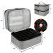 COLAZ Nail Polish Case with UV Light Storage - Double-Layer Organizer for 30 Bottles, 1 Led Lamp - Professional Cosmetic Organizer in Gray - Buy Online on GoSupps.com
