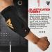 RDX Elbow Pads - SATRA Approved for Muay Thai, MMA, Kickboxing - Large Black Compression Sleeve for Men and Women - Buy Online on GoSupps.com
