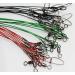 20pcs 150LB Heavy Duty Stainless Steel Fishing Wire Leaders with Swivels and Snaps - Black/Red/Green - Buy Online on GoSupps.com