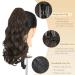 Buy Gairyan 45cm Claw Clip Ponytail Extensions - Curly Wavy Synthetic Hair in Medium Brown | Clip-in Hair Extensions for Women - Buy Online on GoSupps.com