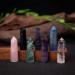 Luckeeper 7 PCS Healing Crystal Wands - Amethyst, Rose Quartz, Clear Quartz, and More - 6 Faceted Reiki Chakra Therapy Meditation Set - Buy Online on GoSupps.com