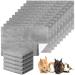 Panels 10 washable dogs cover guinea pigs cat waterproof small animal pee underlay pet reusable sleep ceiling cage inserts (gray 35 x 22 inches) 35 x 22 inches gray