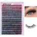 Wiwoseo DIY Lash Clusters â€“ 320pcs Natural Look Individual Eyelash Extensions (D Curl, 0.07 Volume, 9-16MM) - Buy Online on GoSupps.com