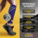 CopperJoint Calf Compression Sleeves for Men & Women - 20-30mmHg Leg Support Shin Splints Relief Varicose Veins - X-Large Blue - Buy Online on GoSupps.com