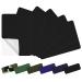 Azobur 6 Pieces Nylon Repair Patch Self-Adhesive Nylon Patch Outdoor Camping Equipment Repair Kit for Down Jacket Tent Sleeping Bag Backpack Waterproof Repair Patches (Black) 2 in x 3.03 in / 6 pcs Black