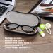 Muf 2 in 1 Double Sided Portable Contact Lens and Eyeglasses Case - Travel Kit with Mirror, Tweezer, Solution Bottle - Green/Black - Buy Online on GoSupps.com