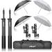 Emart Photo Studio Double Speedlight Flash Umbrella Kit with Shoemount Brackets - Buy Online on GoSupps.com