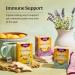 Yogi Tea - Echinacea Elderberry Cold Support Tea (6 Pack) - Formulated with Echinacea to help relieve cold symptoms - Caffeine Free Organic Herbal Tea - 96 Tea Bags - Buy Online on GoSupps.com