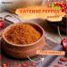 Nortembio Cayenne Pepper Powder 100g - 100% Natural Fine Ground Cayenne for Meats, Sauces & Seasonings with Recipes E-Book - Buy Online on GoSupps.com