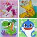 Diamond Painting Kits for Kids 4 Pack Diamond Art for Kids Beginners Kids Diamond Painting Kits 5D DIY Diamond Painting Big Gem Full Drill Diamond Dots for Children Ages 6-8-9-12 4PACK-B