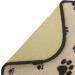 Kitchen Basics Microfiber Pet Bowl Feeding Mat - Taupe Paws | Anti-Skid & Absorbent - Buy Online on GoSupps.com