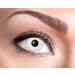 Eyecatcher 84095241-w02 - Colored contact lenses 1 pair weekly lens white carnival Mardi Gras Halloween