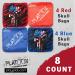 Play Platoon Tournament Series Cornhole Bags - Pro Style Dual Sided Bags - Red/Blue American Skull Design - USA - Buy Online on GoSupps.com