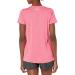 Under Armour Women's Tech V-Neck Twist T-Shirt - Cerise/Metallic Silver (X-Large) - Buy Online on GoSupps.com
