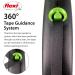Flexi Black Design Tape Green Retractable Dog Leash - Medium 5m - For Dogs up to 25kg/55lbs - Buy Online on GoSupps.com