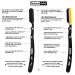 Kaliph Professional Barber Straight Razor Set - 2Pcs Shavette Straight Razor with 100 Blades - Salon Quality Cut Throat Razor for Close Shaving - Black & Gold - Buy Online on GoSupps.com