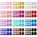 12 Sheets Glitter Toe Nail Wraps - Self-Adhesive Polish Stickers - Nail Art Decals - Manicure Kit with 12 Styles - Classic Colors for Women and Girls - Buy Online on GoSupps.com
