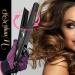 PRO 2-in-1 Ceramic Tourmaline Hair Straightener & Curling Wand | Professional Titanium Flat Iron | Fast Heat Dual Voltage Travel Bag - 1.25 Inch - Buy Online on GoSupps.com
