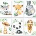 LALELU-Prints Adventurous Safari: Set of 6 jungle elephant children's room posters - decoration for boys and girls (DIN A4 without frame)