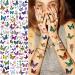 Bilizar 3D Colorful Butterfly Temporary Tattoos - 24 Sheets, 155+ PCS Watercolor Stickers for Women, Kids, Girls & Adults - Long Lasting Fake Tattoos for Arms, Boobs, Neck - Lavender Cholo Design - Buy Online on GoSupps.com