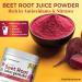 100% Organic Beet Root Juice Powder - Highest Purity | USA Grown | Nitric Oxide Boost for Cardio & Athletic Performance - Buy Online on GoSupps.com