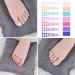 196Pcs Glossy Press on Toenails Set - 7 Colors, 14 Sizes | Solid Color False Toe Nail Tips | Acrylic Toenails with Glue for Nail Art - foreverLily - Buy Online on GoSupps.com