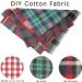 Whaline Christmas Plaid Fabric Squares - 30 Pcs Buffalo Check Cotton Fabric 5x5 inches, Red Green Black White Quilting Patchwork, DIY Art Craft Sewing - Buy Online on GoSupps.com