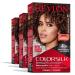 Permanent Hair Color by Revlon Permanent Brown Hair Dye Colorsilk with 100% Gray Coverage Ammonia-Free Keratin and Amino Acids Brown Shades (Pack of 3) 43 Medium Golden Brown
