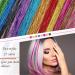 1440 Strands Hair Tinsel Kit - Glitter Extension Tinsel Set with Tools, 26 Pieces, 13 Colors - Heat Resistant Synthetic Hair for Women - Perfect for Cosplay & Parties - Buy Online on GoSupps.com