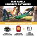 Kids Camping Hammock by Wise Owl Outfitters - Cloud Blue & Tangerine | Tree Straps & Carabiners Included - Buy Online on GoSupps.com