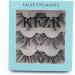KFZR Eyelashes False Eyelashes Faux Mink Fake Lashes Fluffy Eye Lashes Thick Dramatic Volume Long Soft For Makeup 3 Pairs NO Glue (Style 1 -25mm) - Buy Online on GoSupps.com