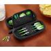 Casemaster Sentry Dart Case - Slim EVA Shell for Steel and Soft Tip Darts - Holds 6 Darts with Built-in Storage - Black - Buy Online on GoSupps.com