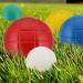 Boule Set 10 Pcs | Colorful Plastic Boules with Storage Holder | 8 Balls 7cm & 2 Balls 3cm | International Shipping Available - Buy Online on GoSupps.com