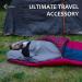 Vumos Silk-Like Sleeping Bag Liner & Camping Sheet - Gray Single with Full Length Zipper - Buy Online on GoSupps.com