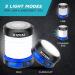 KIZEN Solar Lantern - Collapsible LED Camping Lantern - Rechargeable Solar - USB Portable Lamp and Phone Charger for Emergency  Power Outage  Hurricane - Tent Lights  Hiking  Backpacking Gear  Blue - Buy Online on GoSupps.com