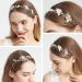 Oriamour Bridal Crystal Headband with Freshwater Pearls Flower Design - Rose Gold Wedding Hair Accessories - Buy Online on GoSupps.com