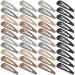 XCZYN 40 Pcs Snap Hair Clips Matte Finish Colorful Color Anti-slip Snap Clip Hair Accessories Metal Barrettes for Women Little Girls Lady Hair Styling (40 Pieces Dark Colour) 1 count (Pack of 40) Dark Color