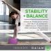Gaiam Yoga Block - Latex-Free EVA Foam Support for Yoga, Pilates & Meditation - Non-Slip Surface - Teal Tonal - Buy Online on GoSupps.com