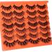 7 Styles Wispy Mink False Eyelashes - EYDEVRO 3D Eye Lashes Pack, 14 Pairs, 12-17mm Mixed Lengths - Buy Online on GoSupps.com