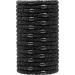 Hair Ties for Women Girls  HBY 18 Pcs Elastics Hair Bands Ponytail Holders for Thick Hair  No Damage No Crease Hair Elastics A. Black