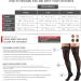 Truform Sheer Compression Stockings for Women - 30-40 mmHg Thigh High Length 30 Denier Black X-Large - Best for Daily Wear & Travel - Buy Online on GoSupps.com
