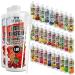 C.P.Sports beverage syrup for mineral drink i syrup sugar-free for vital drink iced cherry with vitamins i beverage concentrate for mixing with water for sports drink I 2 liter + 2 pump dispenser stee cherry 1 l (2 Pack)