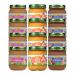 Earth's Best Organic Baby Food Jars Stage 2 Fruit Puree for Babies 6 Months and Older Organic Fruit Variety Pack 4 oz Resealable Glass Jar (Pack of 12)