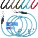 Happyshephie adjustable dog leash 2.5 m - perfect dog leash for medium -sized dogs & large dogs - extremely robust reversal leash & double linen - blue 2.5 meters arctic blue