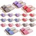 Ramede 15 Pairs House Slippers Disposable House Slippers for Guests Breathable Open Toe Indoor Slipper Spa Slipper for Home Bedroom Hotel Travel  6 Large Size and 9 Medium Size