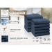 Zollner 10 Set Dark Blue Cotton Towels 50x100 cm - Soft & Strong Hotel Quality Shower Towels with Hanger Washable up to 60 C - Buy Online on GoSupps.com