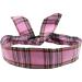 Wire Headband Tartan Pink Tartan